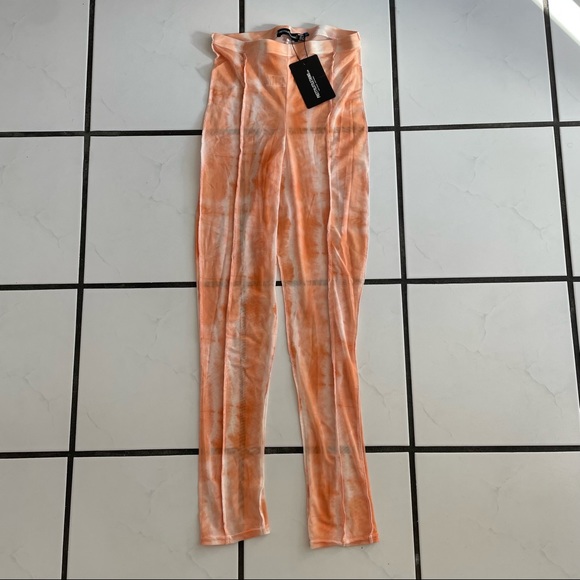 PLT sheer mesh orange tie dye set - Picture 4 of 5
